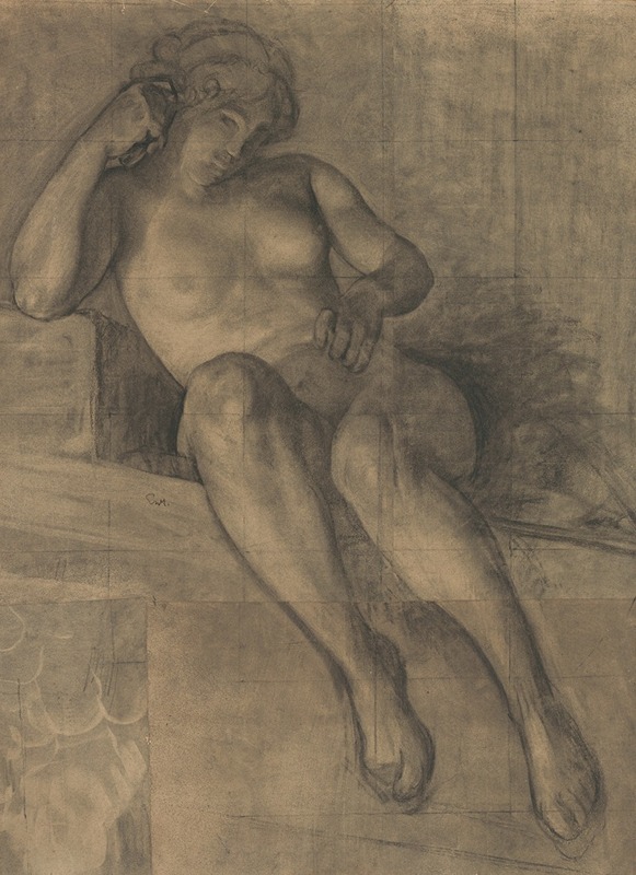 Figure Study by Charles Mertens — digital art print download
