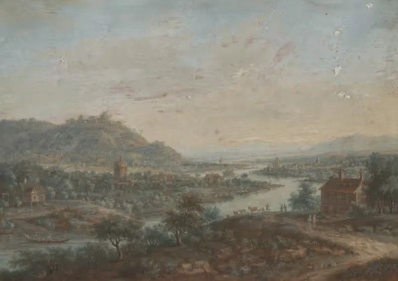 Landscape with the River Main by Jakob Bürgi — digital art print download