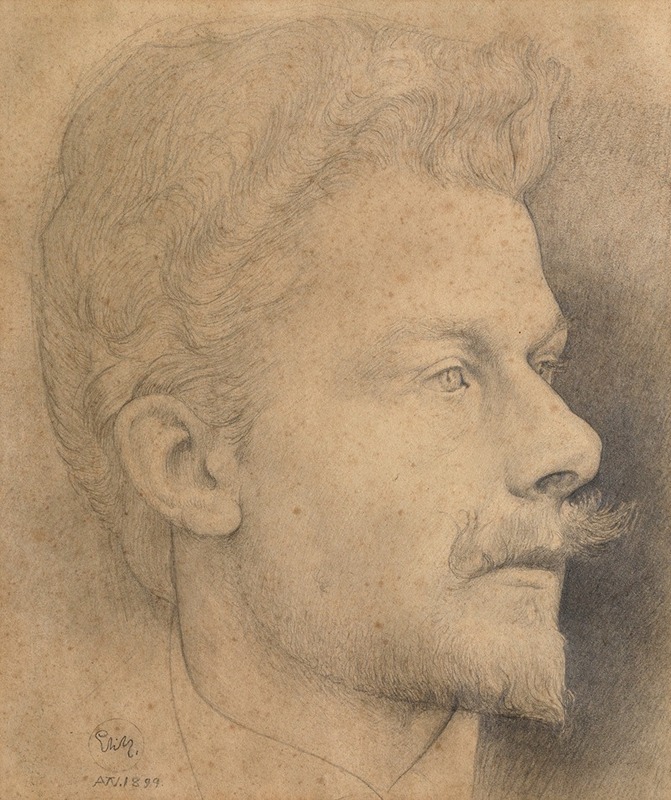 Self Portrait by Шарль Мертенс, 1899 — digital art print download