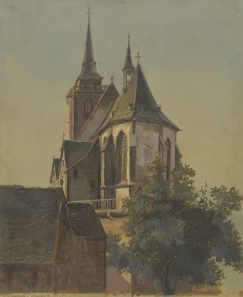 Святая Урсула в Оберурзеле by Иоганн Фридрих Хофф, 1855 — digital art print download