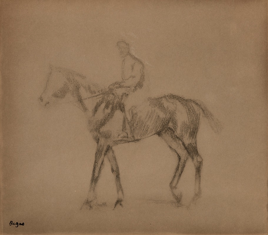 Jockey à cheval by Эдгар Дега — digital art print download