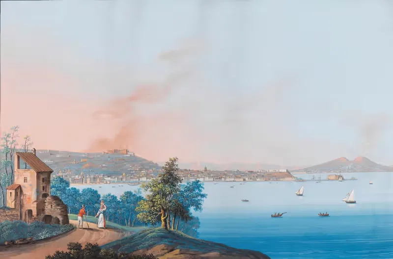 Blick auf Neapel von Posillipo — Luigi Del Giudice