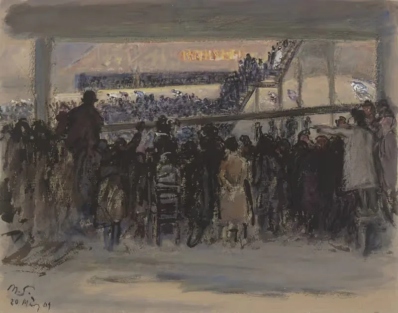 Шестидневная гонка в Берлине by Макс Слевогт, 1909 — digital art print download