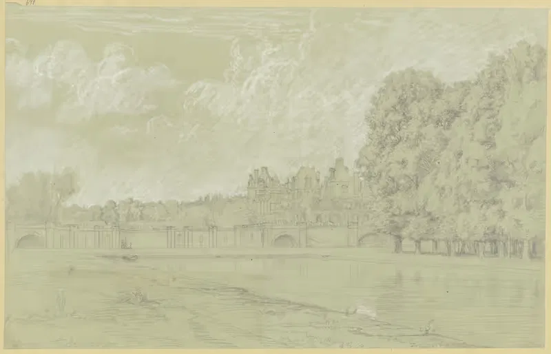 Fontainebleau, Schloß und Teich — Peter Burnitz