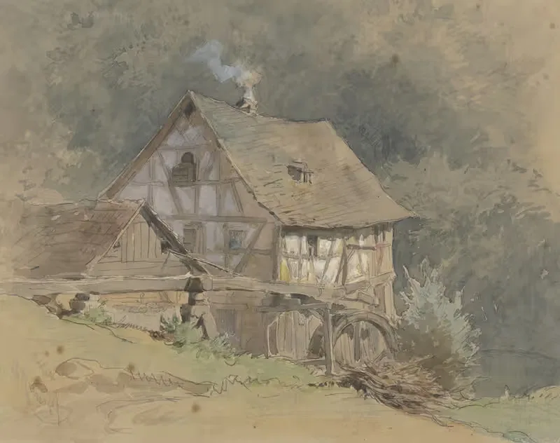 Wassermühle aus Fachwerk — Philipp Rumpf