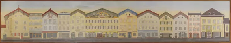Рыночная улица в Бад-Тёльце by Карл Гроссберг, 1934 — digital art print download