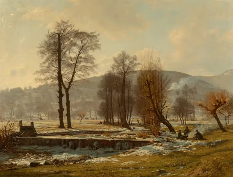 Зимнее исследование, долина Мюнстера by Франсуа-Луи Франсэ, 1857 — digital art print download