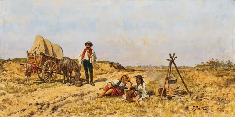 Отдых в Пусте by Францишек Стрейтт — digital art print download