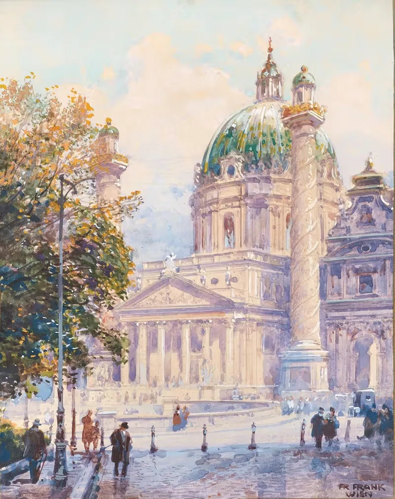 Saint Charles’s church in Vienna — Friedrich Frank