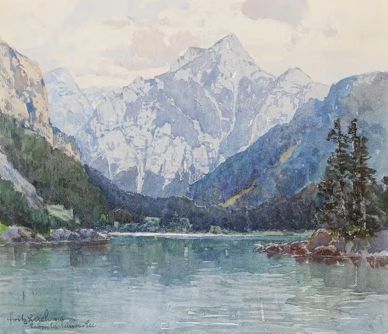 Озеро Леопольдштайн by Фриц Лах, 1926 — digital art print download