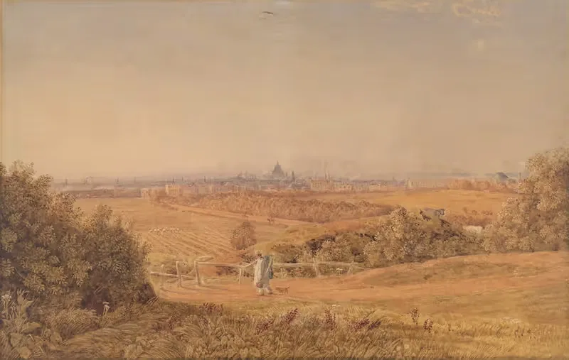 A View of London from Highgate — George Barret Jr.