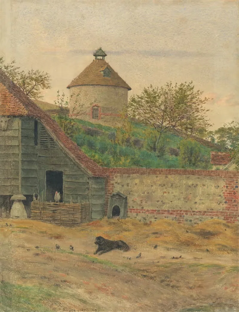 Голубятня в Стритли by Джордж Прайс Бойс, 1863 — digital art print download