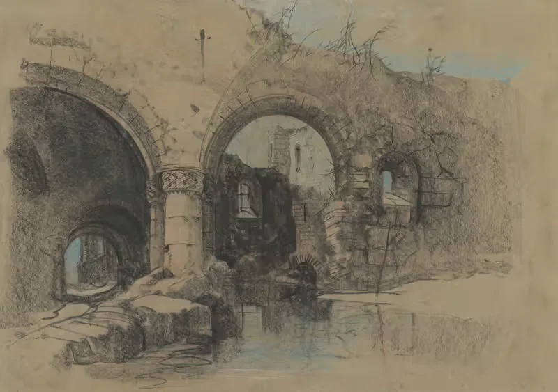 A Ruined Castle by Henry Bright — digital art print download