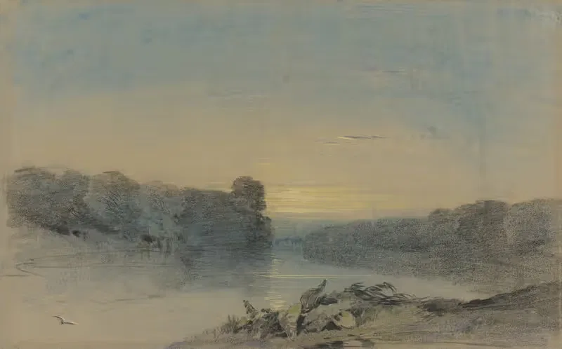 The Lake at Holkham, Norfolk — Henry Bright