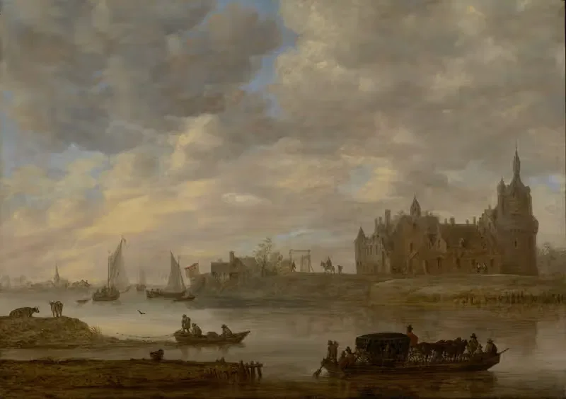 View of Duurstede Castle at Wijk bij Duurstede — Jan van Goyen