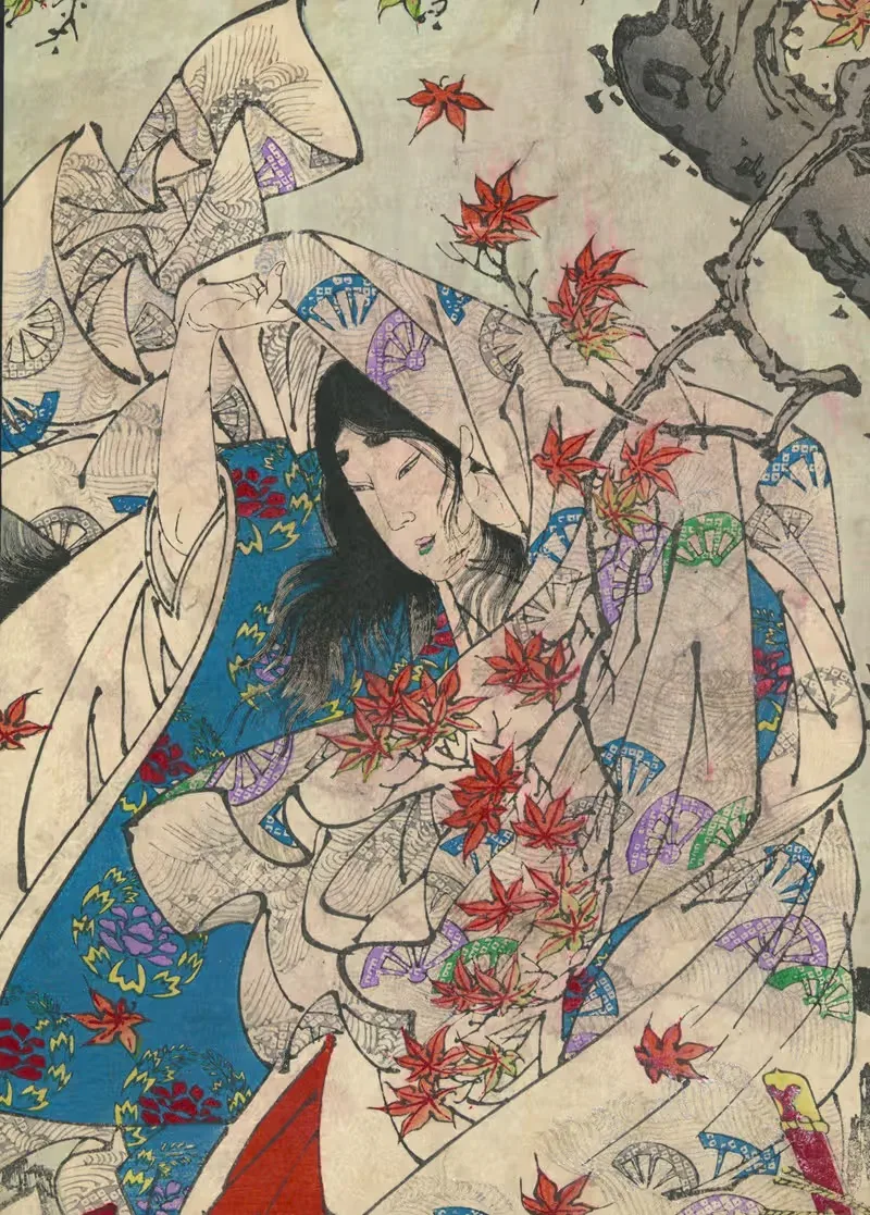 Momijigari by Цукиока Ёситоши — digital art print download