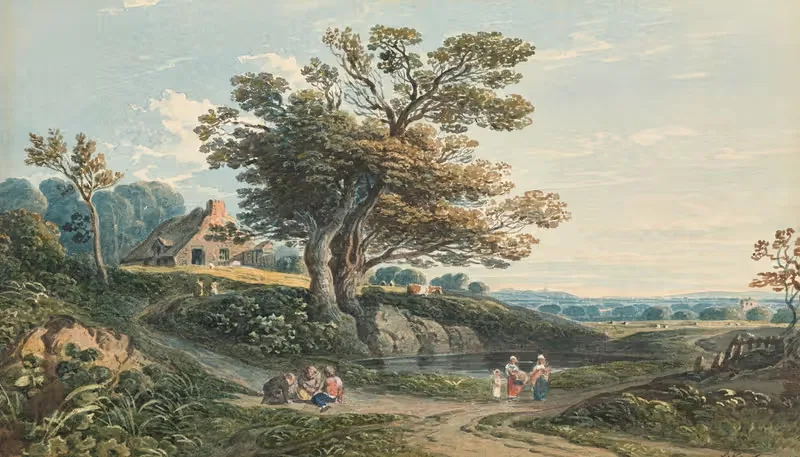 A view of Harrow from Hampstead — John Varley