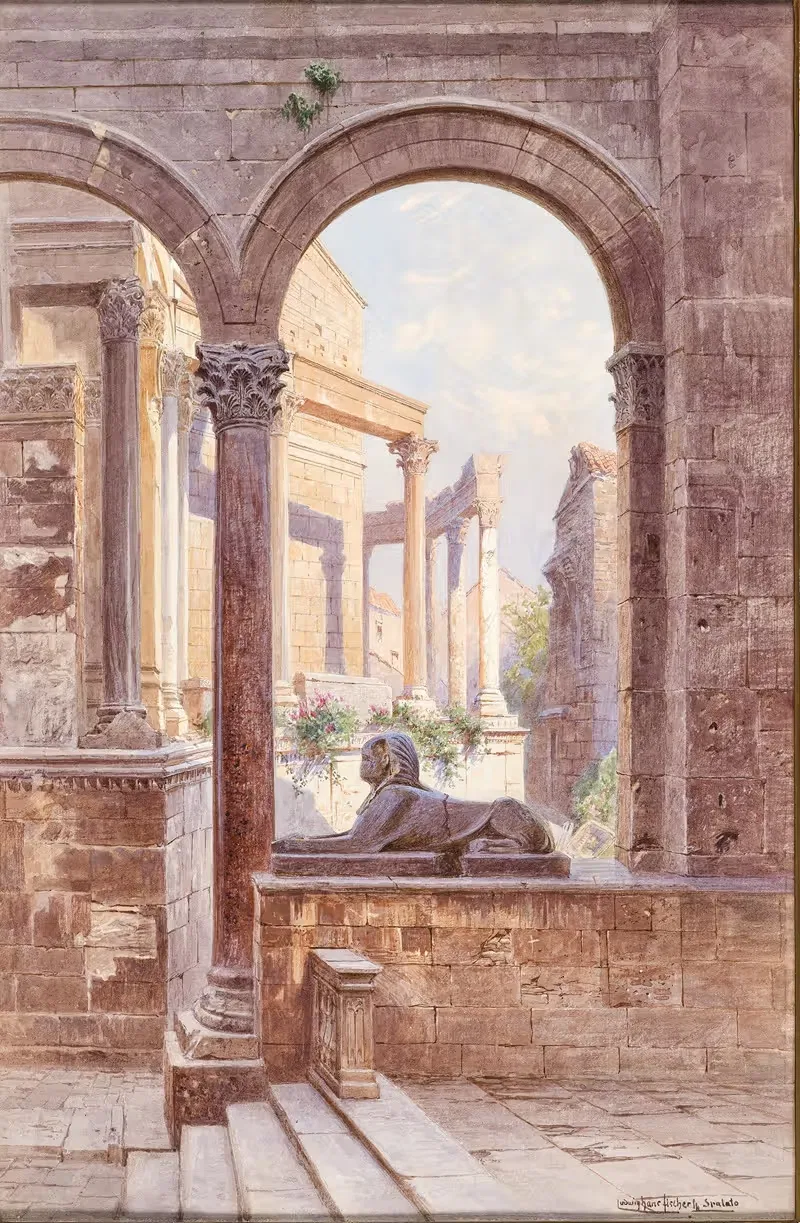 A view of Diocletian’s Palace in Split — Ludwig Hans Fischer