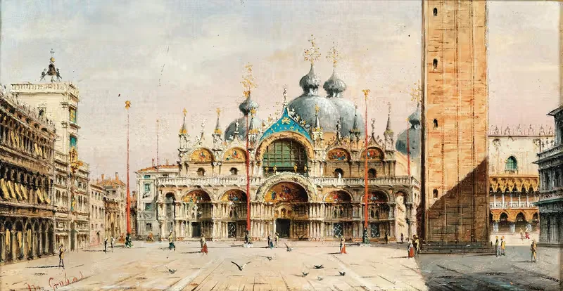 Венеция, вид на площадь Святого Марка by Марко Грубас — digital art print download