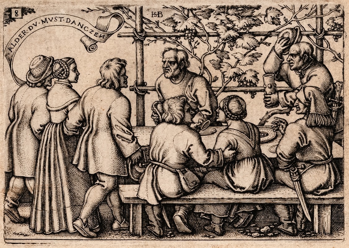 The Peasants Feast by Hans Sebald Beham — digital art print download