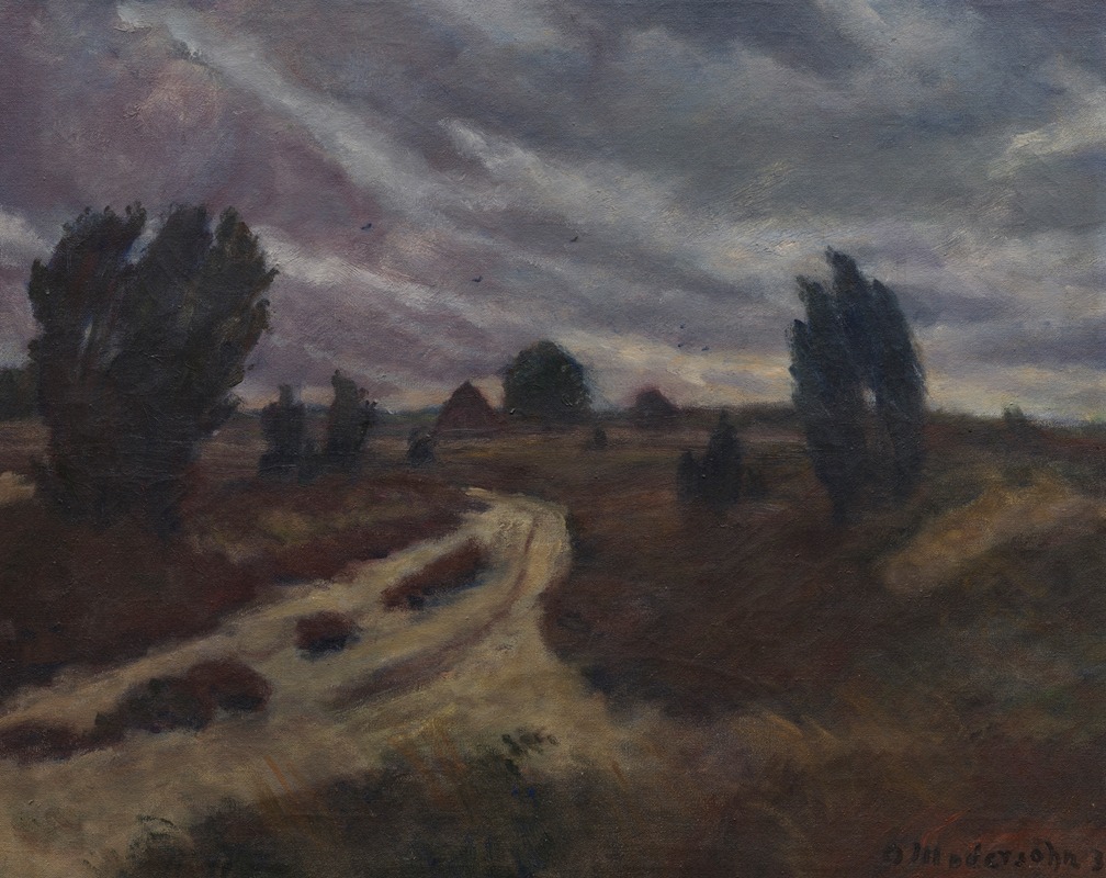 Люнебургская пустошь by Отто Модерсон, 1937 — digital art print download