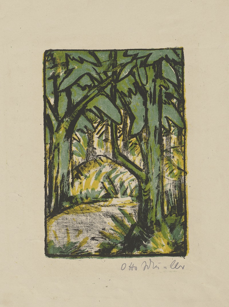 Waldlandschaft by Otto Mueller — digital art print download