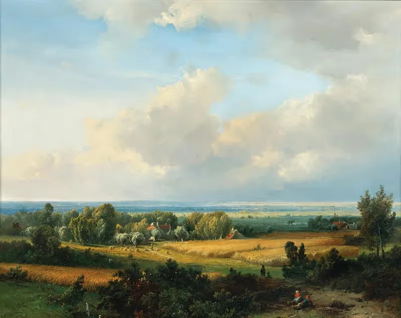 A Vast Summer Landscape by Pieter Lodewijk Francisco Kluyver — digital art print download