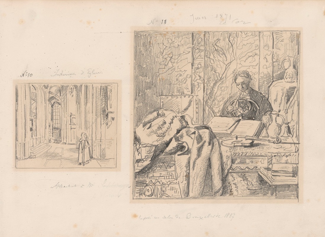 Interior of a Church — Henri de Braekeleer