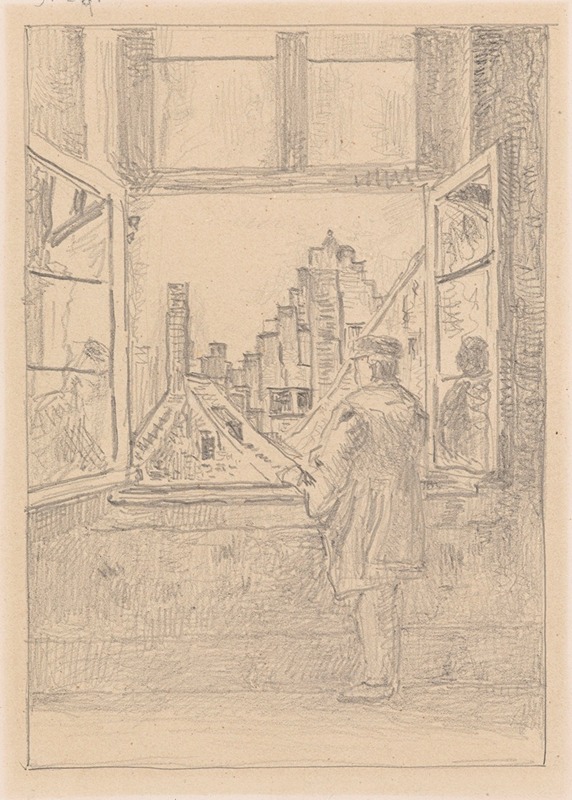 Man at the Window by Анри де Бракелер — digital art print download
