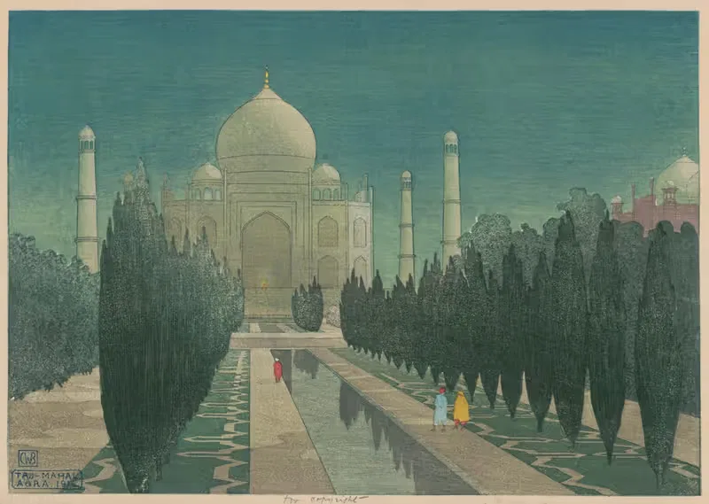 Тадж-Махал, Агра by Чарльз Уильям Бартлетт, 1916 — digital art print download