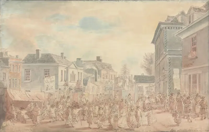 Ярмарка в Челтнеме by Эдвард Эйр, 1775 — digital art print download