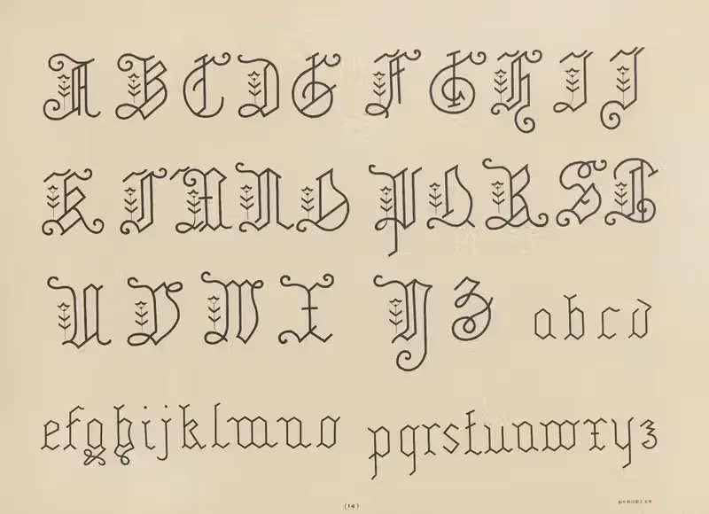ABC zuan, стр. 15 by Дзюан Кэнкюкай, 1918 — digital art print download
