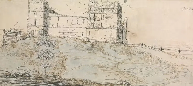 East Side of Sheriff Hutton Castle — Francis Place