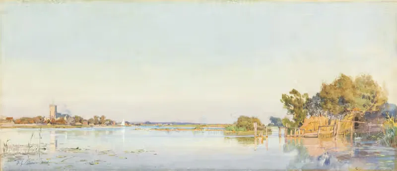 Паром Христовой церкви by Фредерик Джордж Котман, 1859 — digital art print download