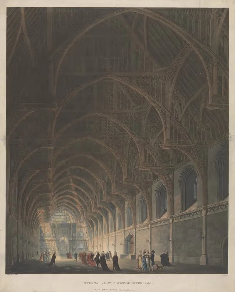 Internal View of Westminster Hall — George Hawkins