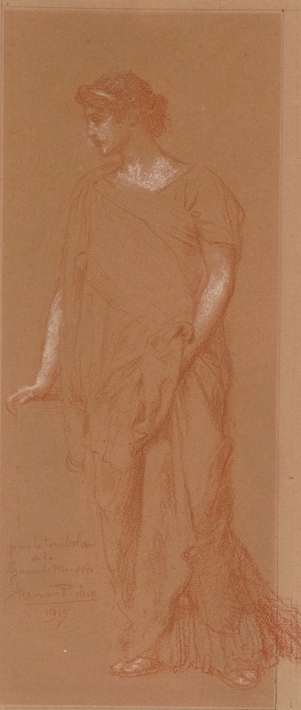 Woman with Draped Robe by Герман Ришир, 1915 — digital art print download