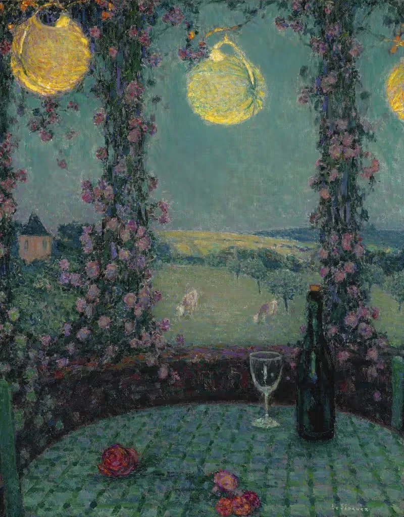 La Gloriette, Gerberoy by Henri Le Sidaner, 1929 — digital art print download