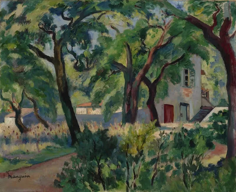 Дом в лесу, Сен-Тропе by Анри Мангин, 1924 — digital art print download