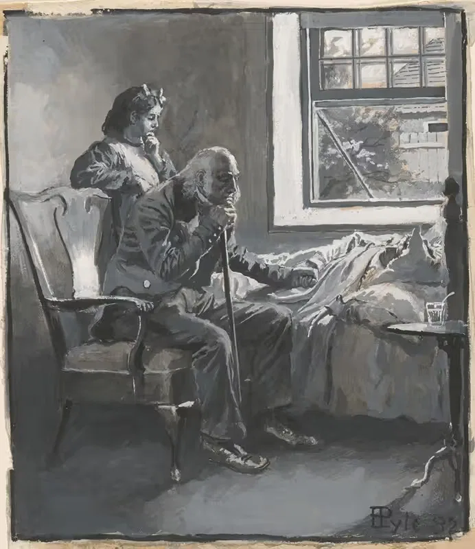 Grandfather and Little Benny — Howard Pyle
