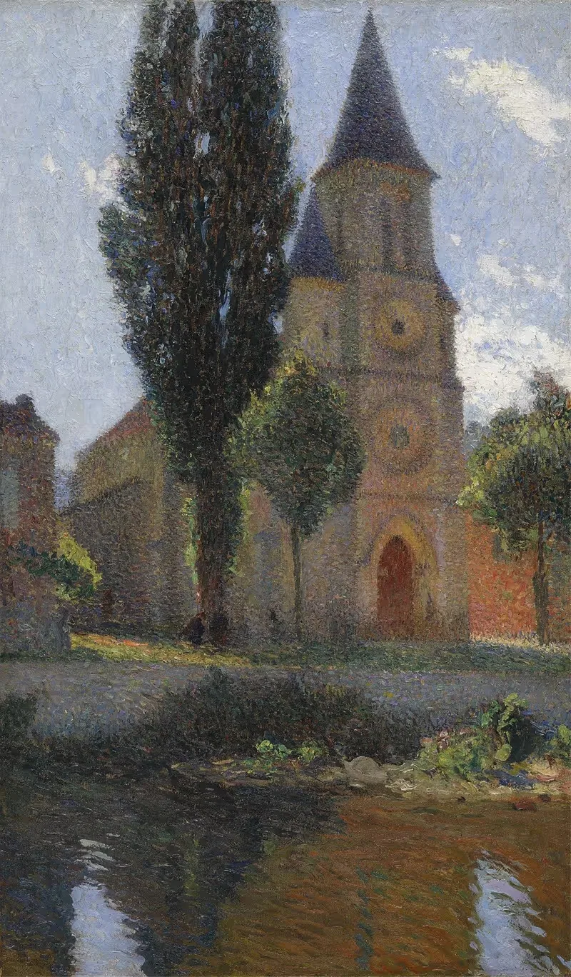 L'Église de Labastide-du-Vert, un matin d'été — Henri Martin