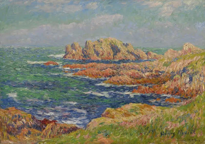 Скалы у Кессанта by Генри Морет, 1902 — digital art print download