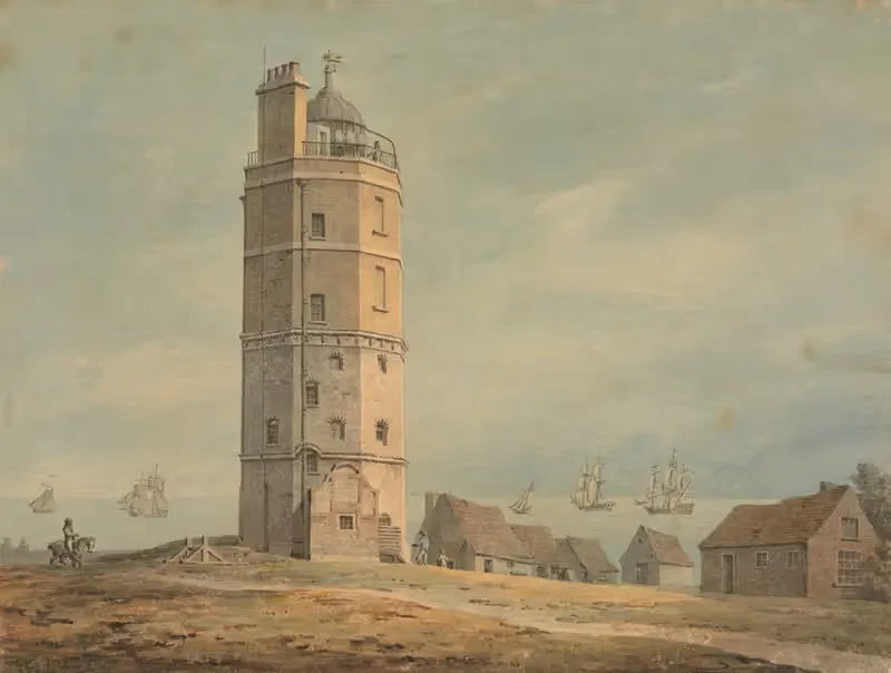 Маяк Норт-Форленд, Кент by Джеймс Молтон, 1791 — digital art print download