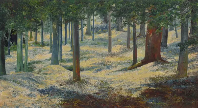 Bosque en el otoño by Joaquín Clausell — digital art print download