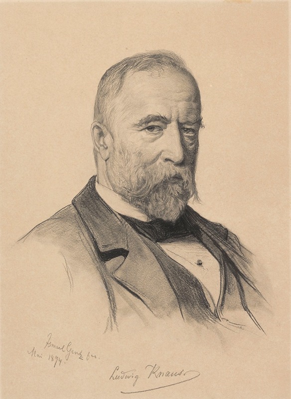 The Painter Ludwig Knaus from Berlin by Ismaël Gentz, 1894 — digital art print download