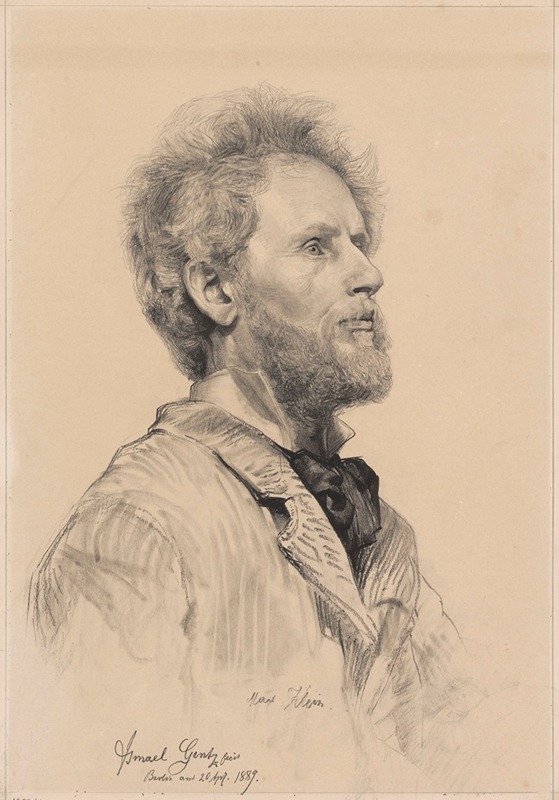 The Sculptor Max Klein by Ismaël Gentz, 1889 — digital art print download