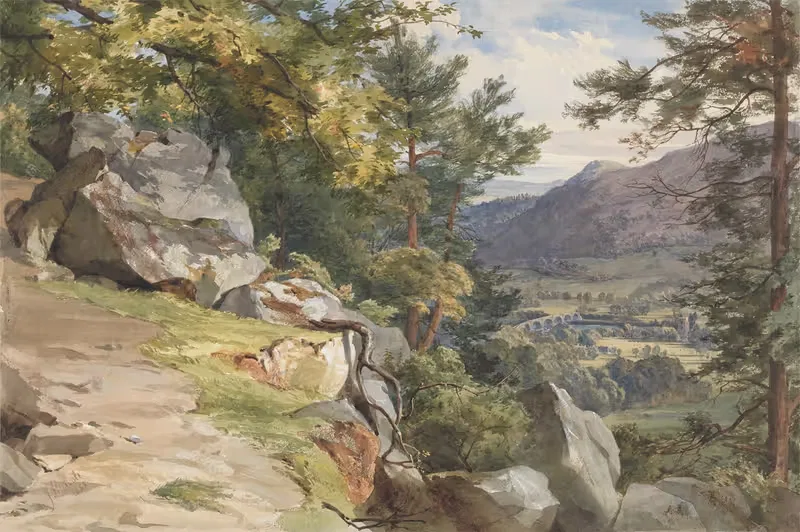 View from Craig-y-Barns, Dunkeld, Looking South — John Henry Mole