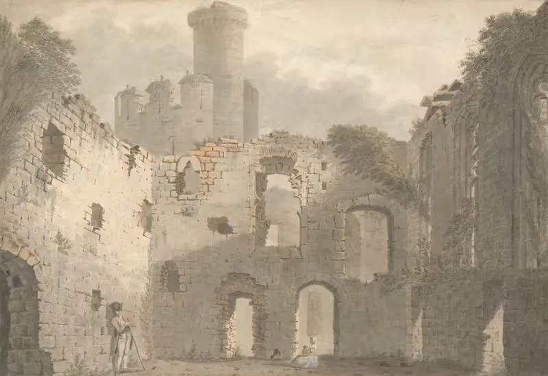 Conway Castle, a View of the Interior — John Roe of Warwick