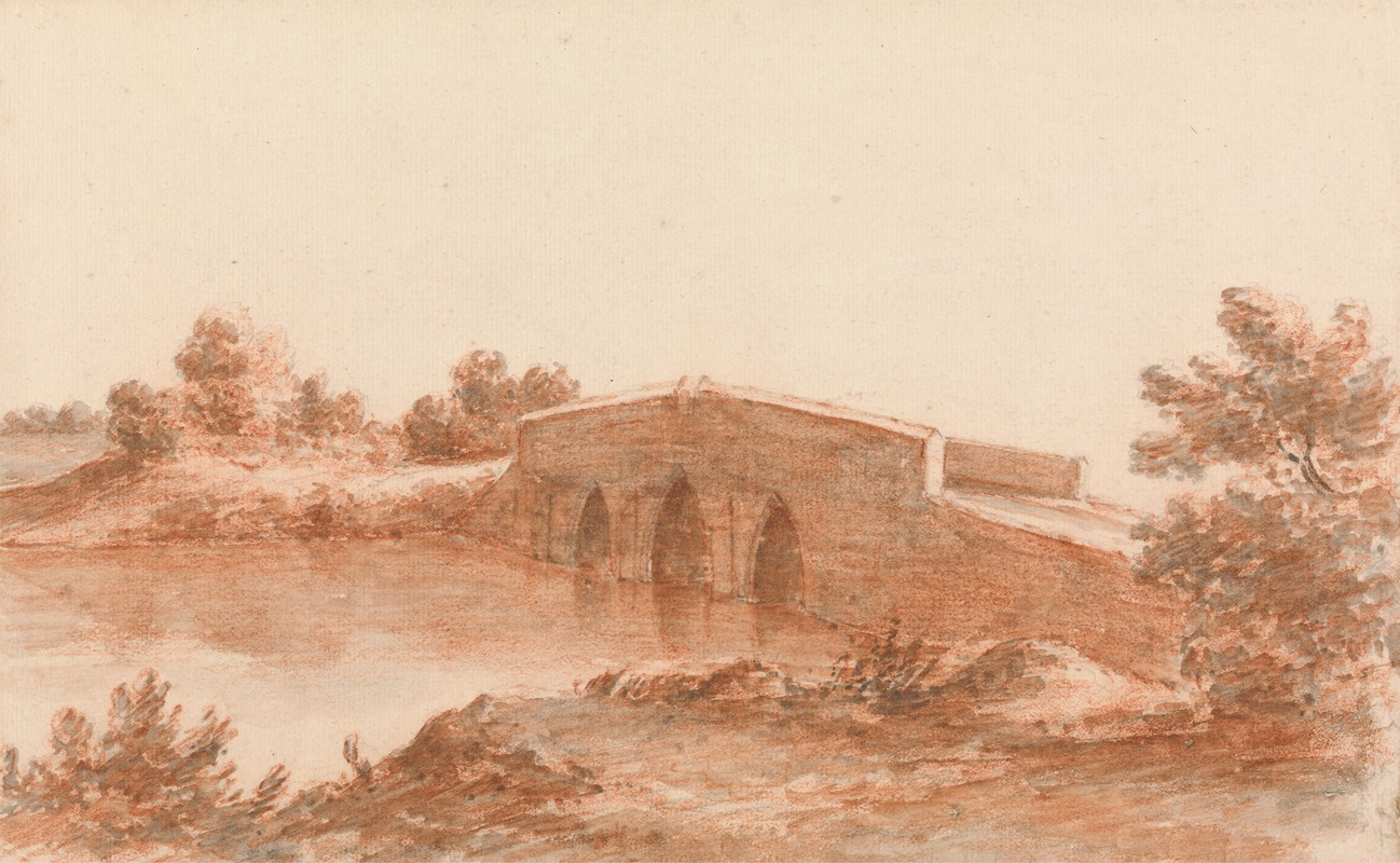 A Bridge in a Landscape by Robert Price — digital art print download