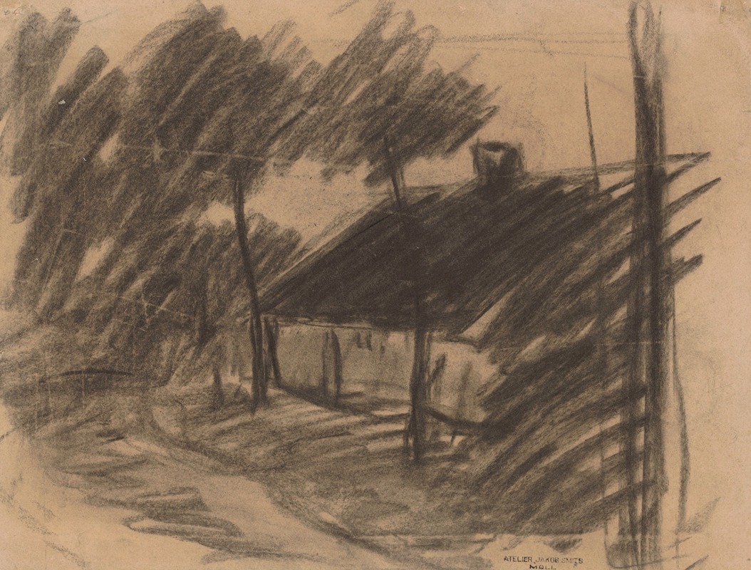 Farm surrounded by Trees by Якоб Смитс — digital art print download