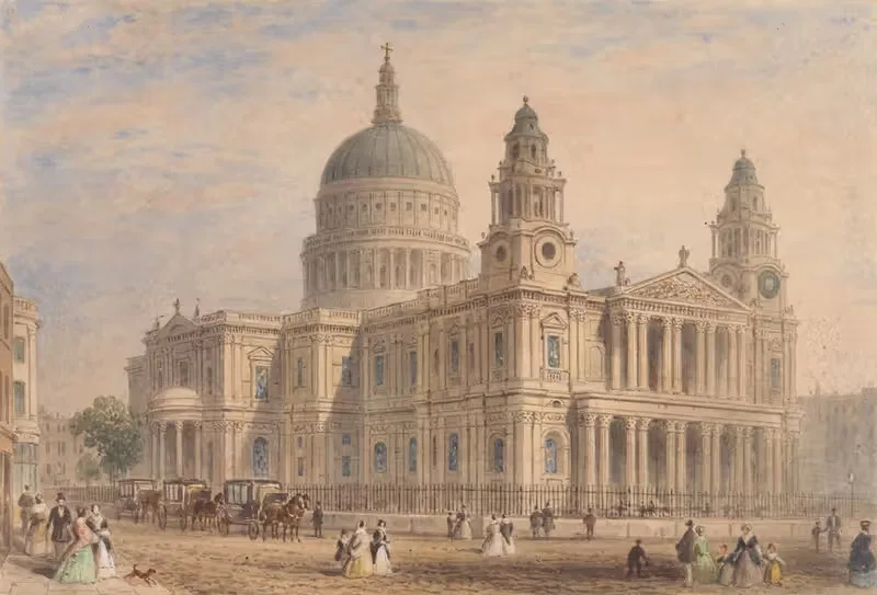 St. Paul's Cathedral by Thomas Hosmer Shepherd — digital art print download
